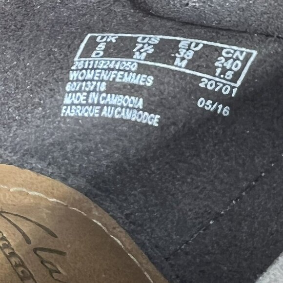 Clarks Collection Womens Narine Flora Pump 7.5 Taupe Leather Suede Cushion Shoes - Picture 14 of 16